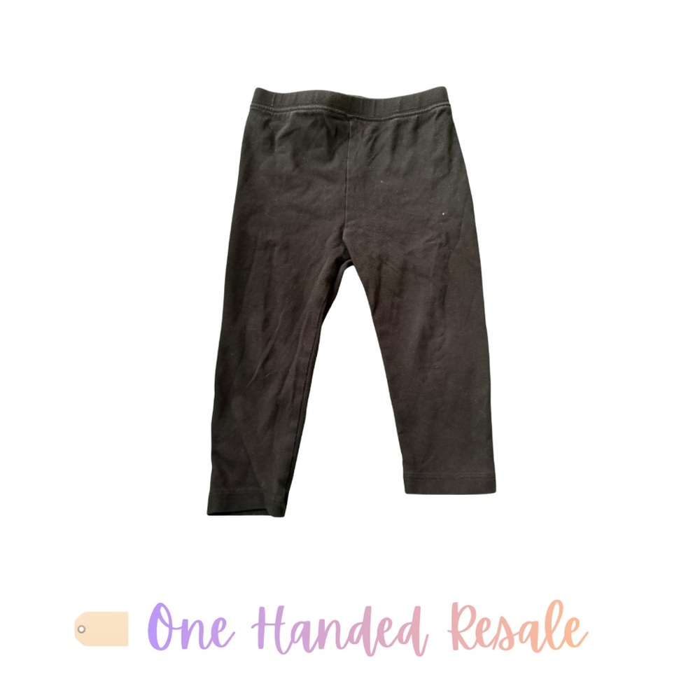 🥰 GAP Girls Black Leggings Pants Kids 18-24M